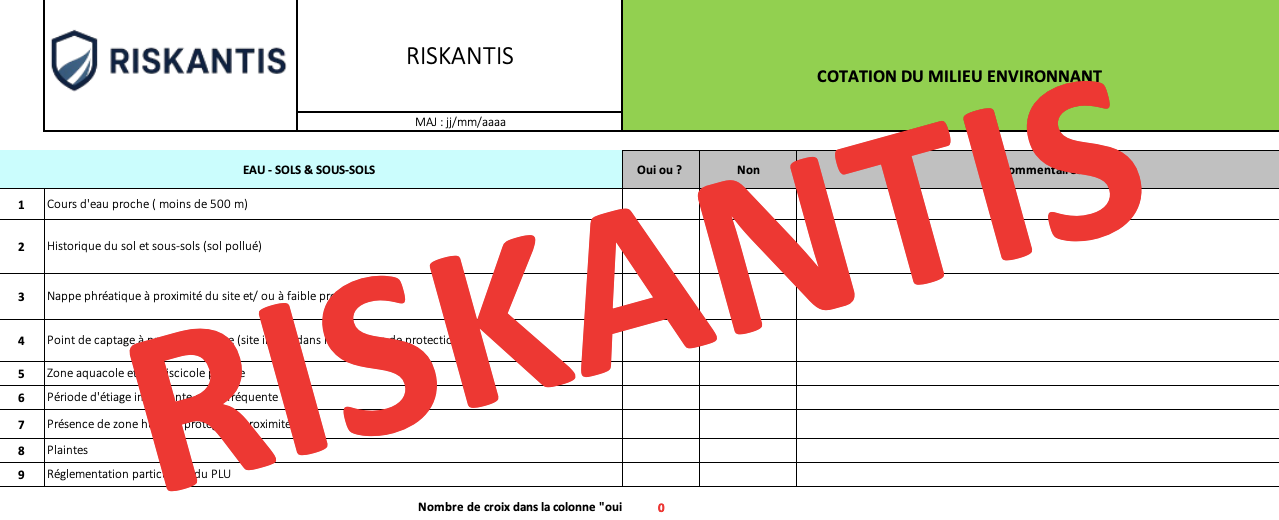 Pack Analyse environnementale